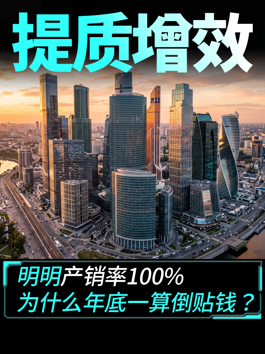 明明产销率100%为什么年底一算倒贴钱？