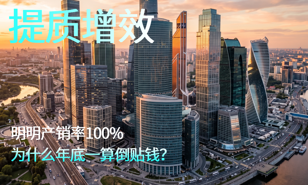 明明产销率100%为什么年底一算倒贴钱？